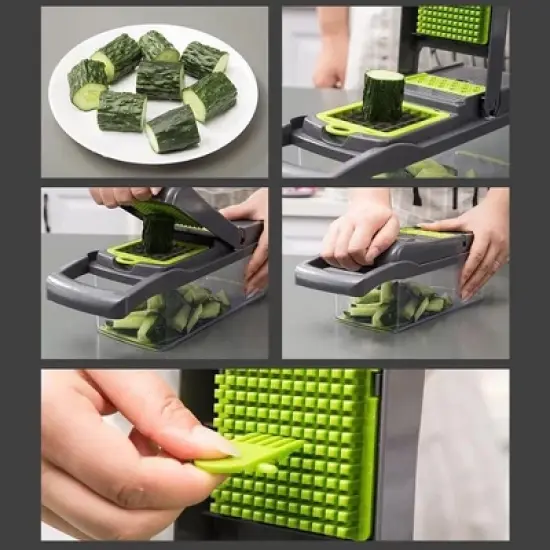 Vegetable Chopper Multifunctional 8 Blades Grater Slicer image {6}