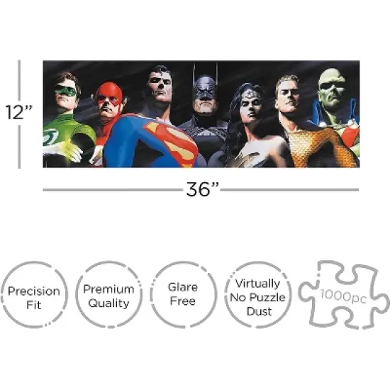 NMR Distribution DC Comics Justice League 1000 Piece Slim Jigsaw Puzzle image {1}