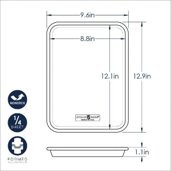 Nordic Ware 3-Piece Brilliant Bakeware Nonstick Sheet Pan Set image {7}