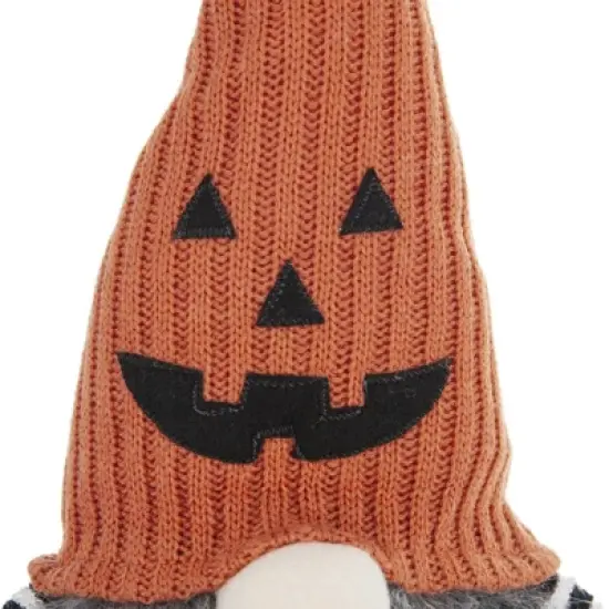 Yukimo 10.2x5.5x23.5" Fabric Sitting Gnome with White Hat Spider, for Halloween Decor image {1}