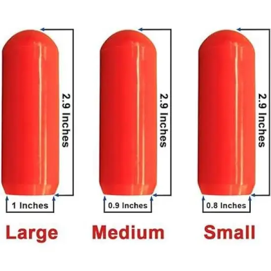 Amber Fight Gear Track and Field Training Throws Rubber Javelin Replacement Tip Red Small image {4}