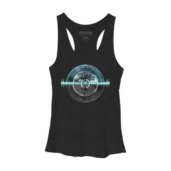 Women's Design By Humans Returning To Silence By Maryedenoa Racerback Tank Top image {3}