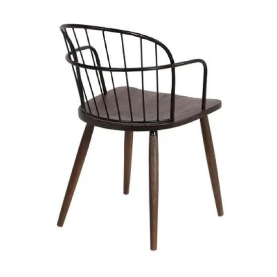 Bradley Steel Framed Side Chair - Armen Living image {3}