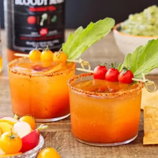 Crafted Cocktails Bloody Mary Mix: 6 Pack: Gold Medal Winning, 50 Calories Per Serving, Tomato, Horseradish, Worcestershire and Spices for Great Taste image {4}