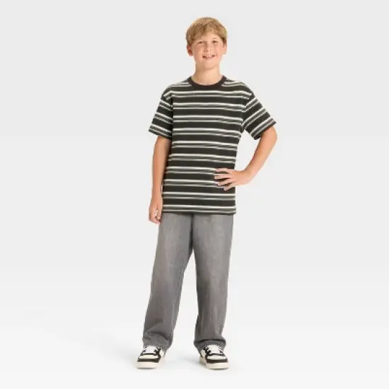 Boys' Short Sleeve Striped Oversized T-Shirt - art class&trade; image {2}