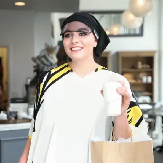 Hairbrella Classic Satin-Lined Rain Cap image {3}