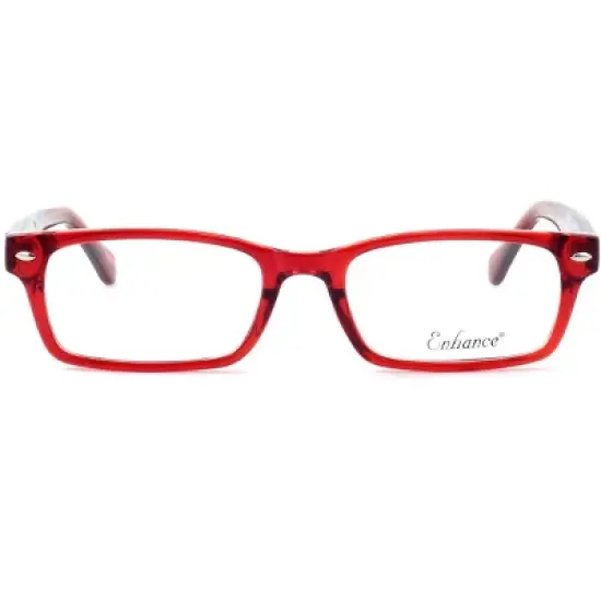 Enhance Optical Designer Reading Glasses EN3903-BLK-49 mm Black Crystal Cateye image {6}