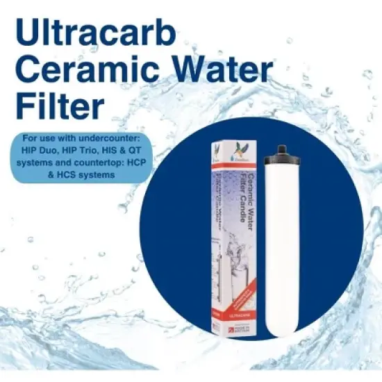 Doulton W9123053 9501 UltraCarb NSF Certified BSP Thread Ceramic Filter Candle Element Cartridge, 10 inch, 2 Pack image {3}