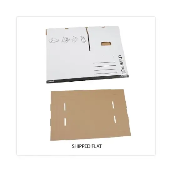 Universal Heavy-Duty Fast Assembly Lift-Off Lid Storage Box, Letter/Legal Files, White, 12/Carton image {2}