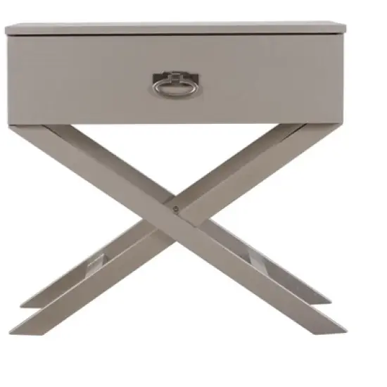 Passion Furniture Xavier 1-Drawer Nightstand (25 in. H x 16 in. W x 27 in. D) image {7}