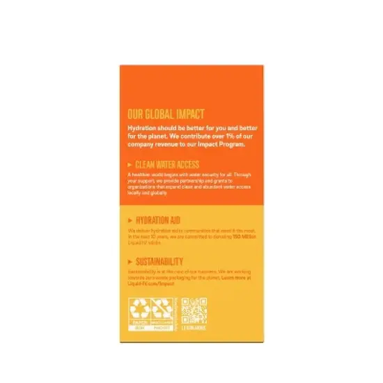 Liquid I.V. Hydration Multiplier + Immune Support Powder Energy Supplements - Mango Passion Fruit - 0.56oz/10ct image {3}