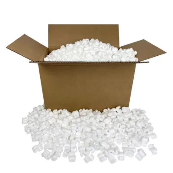 UOFFICE 3.5 Cubic Feet White Styrofoam Packing Peanuts image {1}