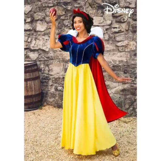 HalloweenCostumes.com Disney's Snow White Costume for Women, Adult Magical Princess Classic Yellow Bodice and Skirt image {11}