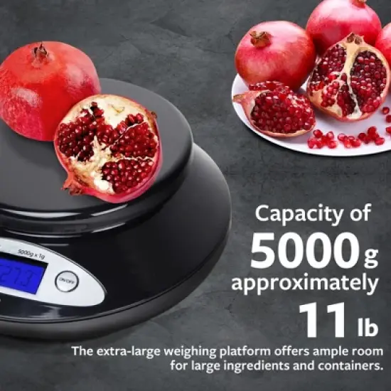 Smart Weigh Digital Scale with Removable Bowl - 11lbs image {3}