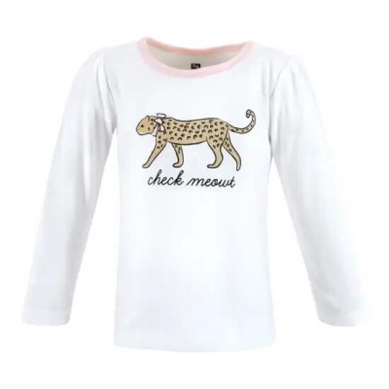 Hudson Baby Infant and Toddler Girl Long Sleeve T-Shirts, Leopard Mamas Mini image {2}