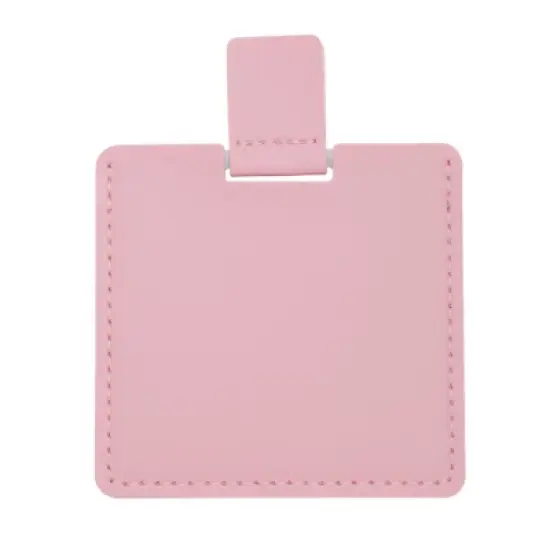 Unique Bargains Durable Square Makeup Mirror 1 Pc Light Pink image {17}