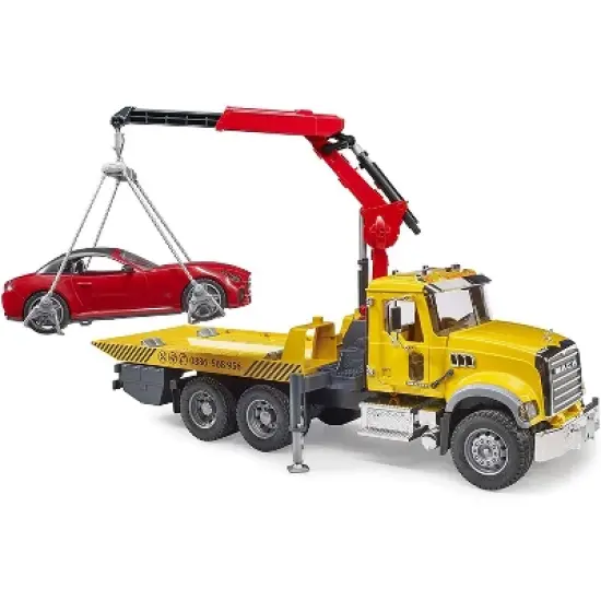 Bruder Mack Granite Tow Truck with Bruder Roadster image {3}