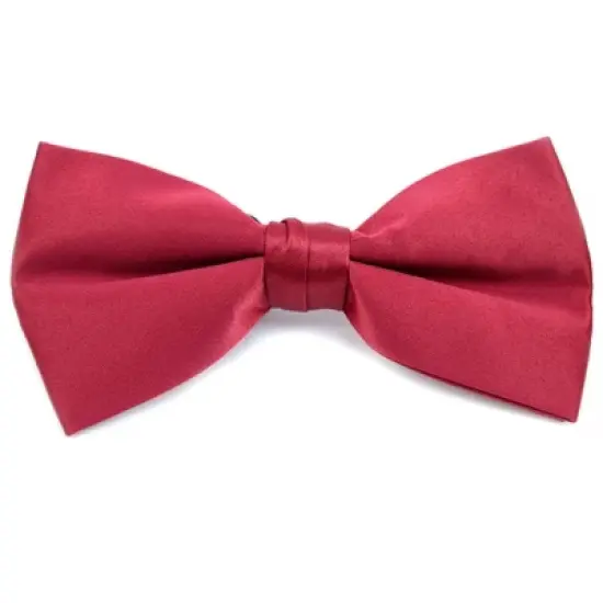 Men's Pre-tied Clip On Bow Tie - Formal Tuxedo Solid Color image {11}