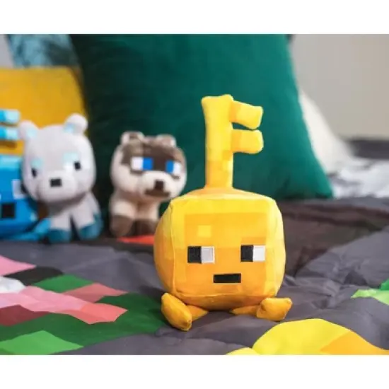 JINX Inc. Minecraft Dungeons Happy Explorer Series Gold Key Golem Plush Toy | 7 Inches image {5}