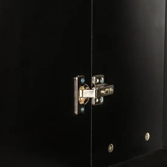 Rbied Tall Cabinet Kitchen Pantry Storage Cabinet, Freestanding Storage Cabinet Sideboard with Shelves and 2 Doors, Multifunctional Home Storage image {12}