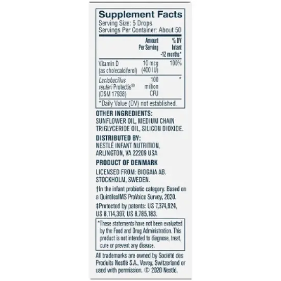 Gerber Soothe Vitamin D & Probiotic Drops - .34 fl oz image {5}