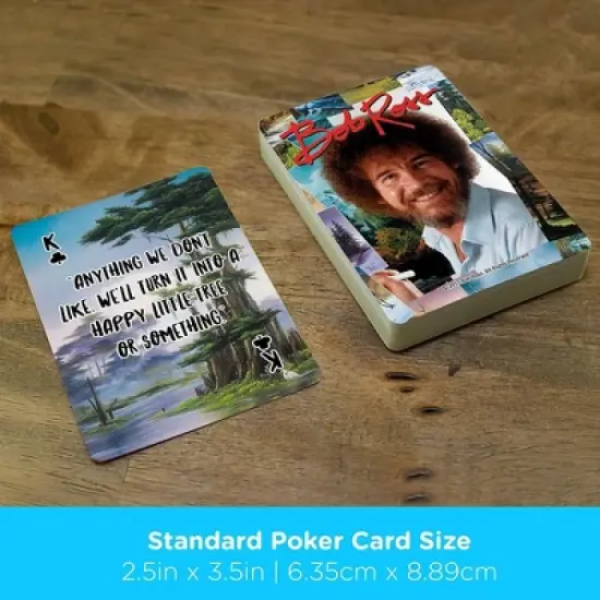Aquarius Puzzles Bob Ross Quotes Multi-Image Playing Cards, Deck of 52 image {4}