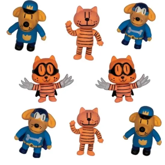 Dog Man 3D Puzzle Erasers (8 Pack) - Collectible Fun Erasing (2" Tall) image {6}
