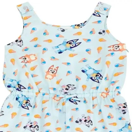 Bluey Bingo Muffin Girls Sleeveless Romper Toddler to Big Kid image {2}