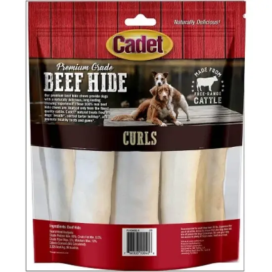 Cadet Rawhide Beef Curls (1 lb Pack) image {3}