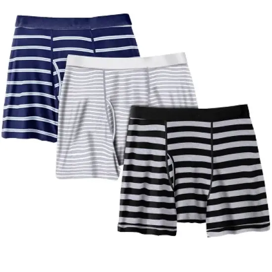 KingSize Men's Big & Tall Cotton Mid-Length Briefs 3-Pack Underwear image {11}