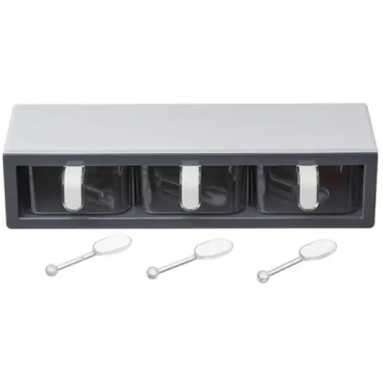 The Lakeside Collection 3-Compartment Spice Organizer - Wall Storage Rack image {6}