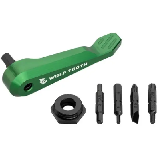 Wolf Tooth Axe Handle Multi-Tool - Green Minimalist, Lightweight image {1}