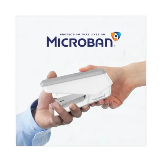 Fellowes LX840 EasyPress Half Strip Stapler, 25-Sheet Capacity, White image {1}