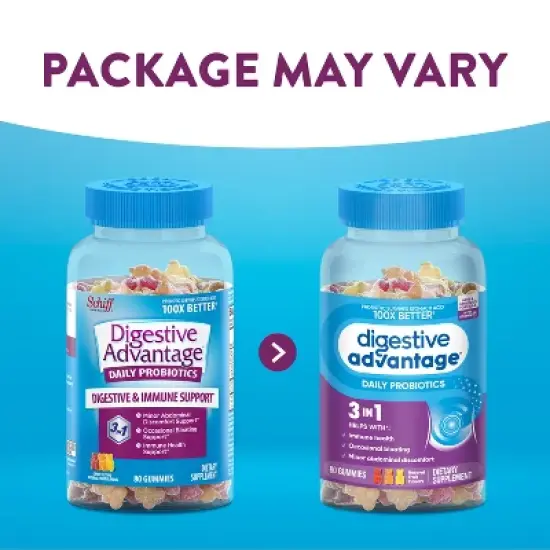 Digestive Advantage Probiotic Gummies - Fruit Flavors image {4}