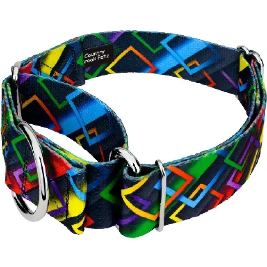 Country Brook Petz HossFit Jr Wide Martingale Dog Collar - Abstract Collection image {7}