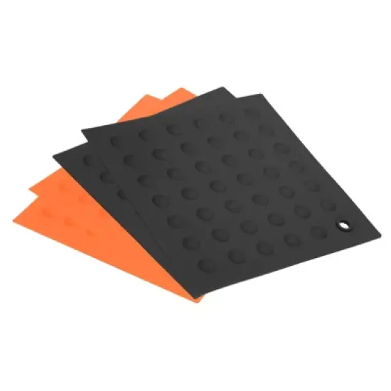 Unique Bargains Heat Resistant Silicone Trivets Pads for Kitchen 4 Pcs image {5}