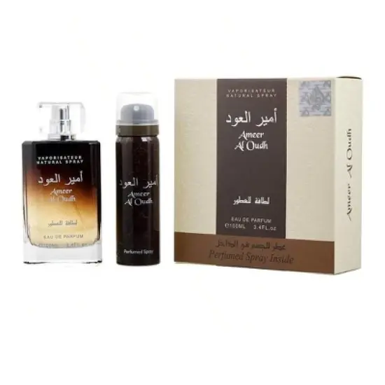 Lattafa Vanilla, Woody Notes, Labdanum, Agarwood, Sugar Unisex Eau De Parfum Spray 3.4 Oz & Deodorant 1.6 Oz   3.4 Oz Fragrance image {1}