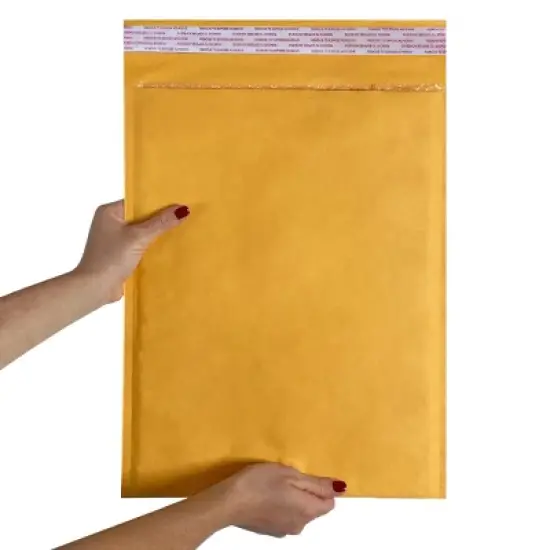 UOFFICE Pack of 25 Kraft Bubble Mailers 12.5" x 19" - #6 Self-Seal Padded Envelopes image {5}