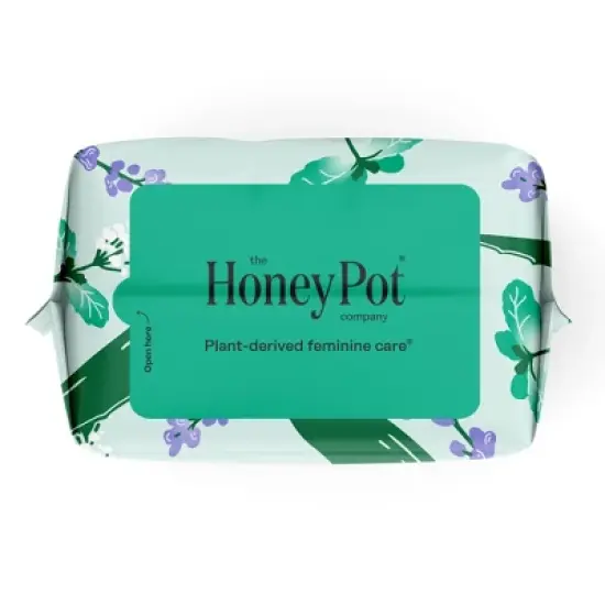 The Honey Pot Company 100% Organic Cotton Cover Cooling Herbal Infusion Regular Pads - 20ct image {14}