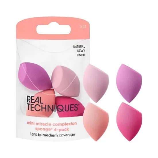 Real Techniques Mini Miracle Complexion Sponges - 4pk image {6}