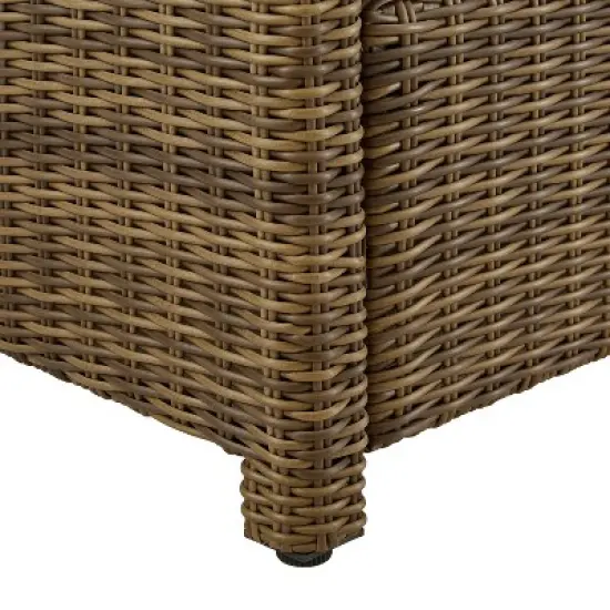 Bradenton Outdoor Wicker Ottoman - Crosley
 image {8}