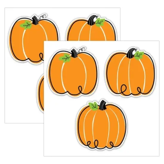 Creative Teaching Press&reg; Core D&eacute;cor Doodle Pumpkin 6" Designer Cut-Outs, 36 Per Pack, 2 Packs image {5}