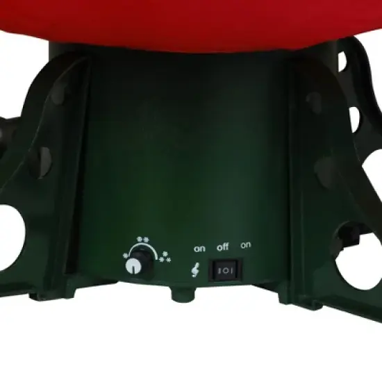 Northlight Lighted Musical Snowing Artificial Christmas Tree - 6' - White LED Lights image {5}