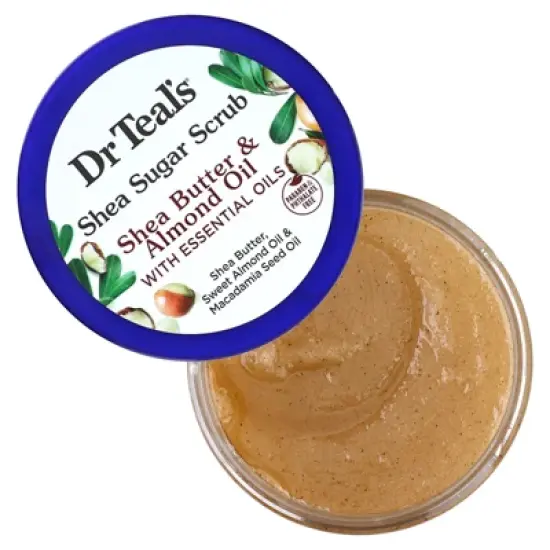 Dr. Teal's Shea Sugar Scrub, Shea Butter & Almond Oil with Essential Oils, 19 oz (538 g) image {2}