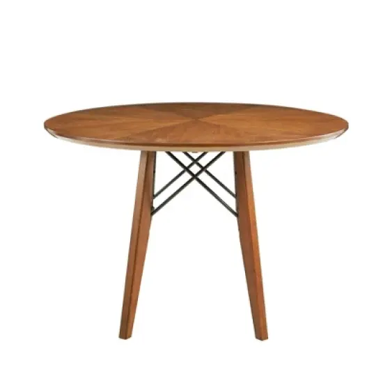 Clark Round Dining Pub Table Pecan image {2}