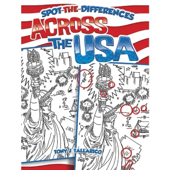 Spot-The-Differences Across the USA - (Dover Kids Activity Books: U.S.A.) by  Tony J Tallarico (Paperback) image {1}