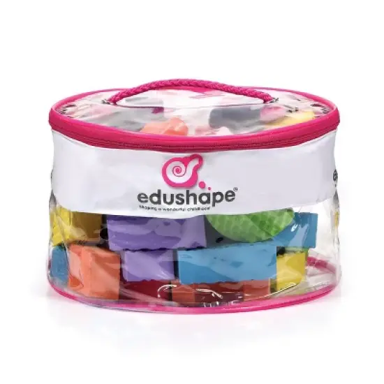 Edushape Textured Blocks Sorting and Stacking Set  - Set of 30 image {2}