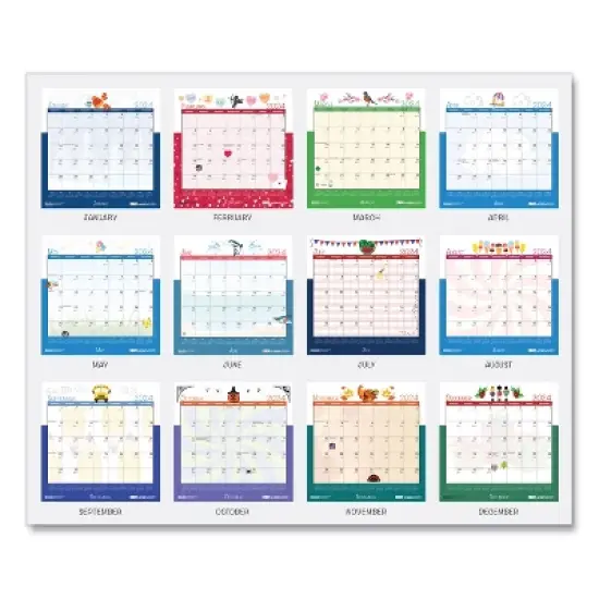 House of Doolittle Recycled Seasonal Wall Calendar 12-Month January 2026 to December 2026 Illustrated Seasons Artwork 12 x 12 image {3}