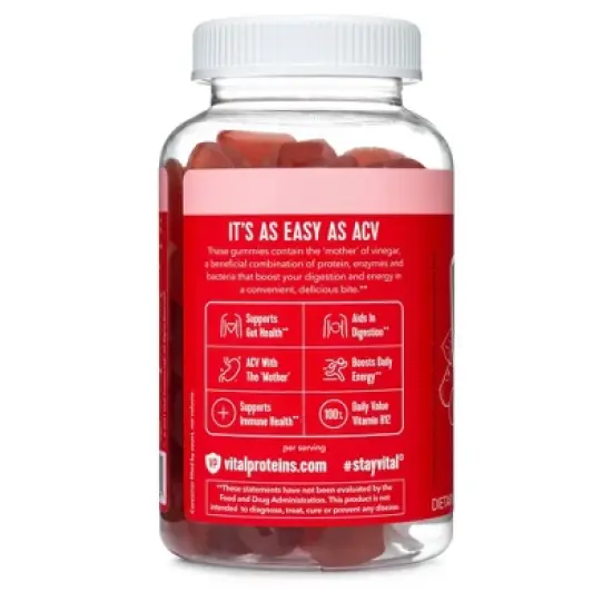 Vital Proteins Apple Cider Vinegar Gummies - 60ct image {2}