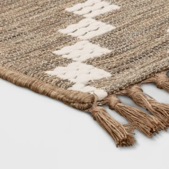 Check Diamonds Outdoor Rug Tan - Threshold&trade; image {2}